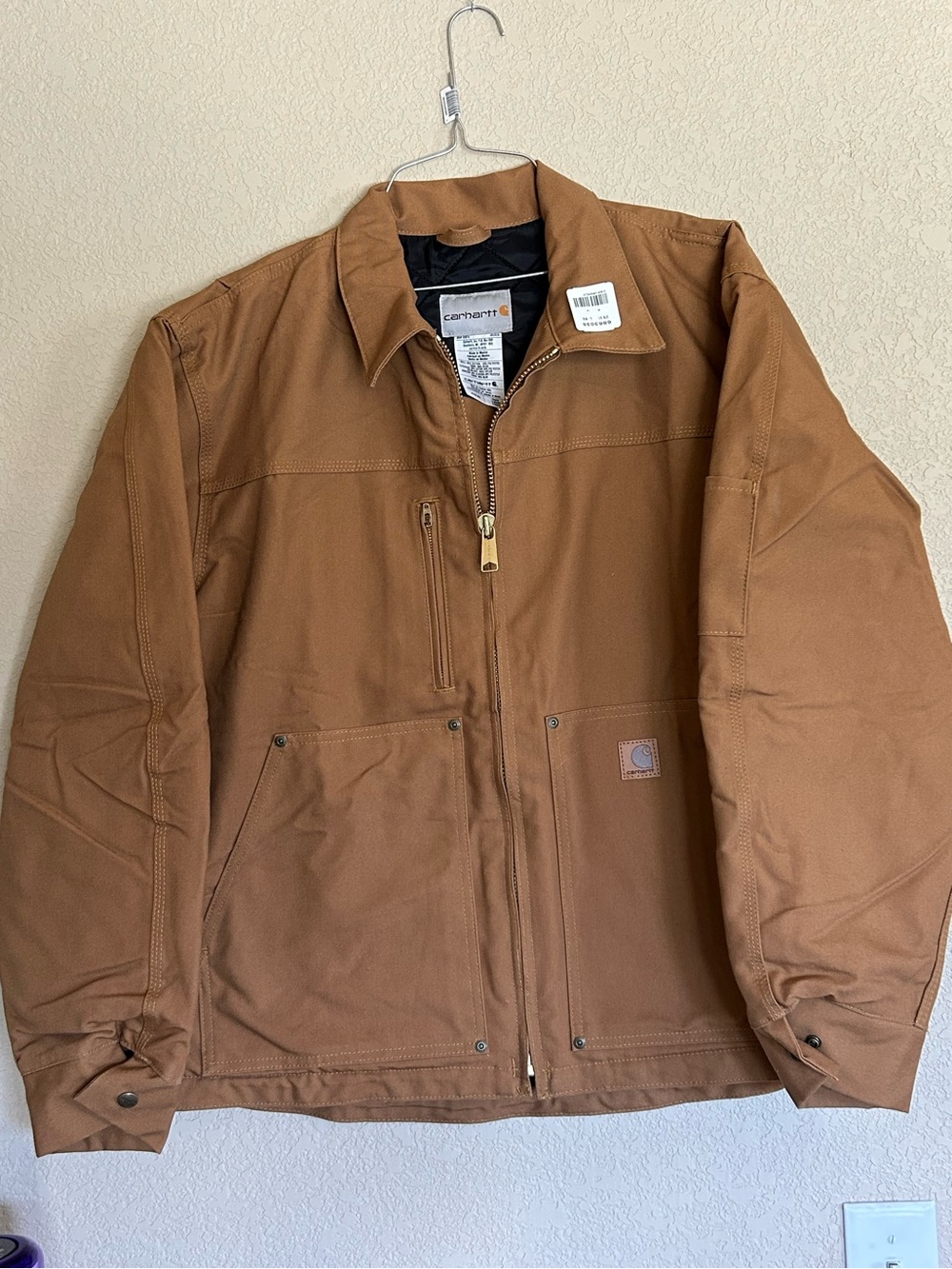 NWT! Mens CARHARTT “Tradesman” (378-51) Quilted Lined Duck Work Jacket Large